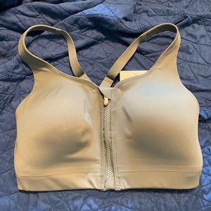 NWT athleta zip front sports bra